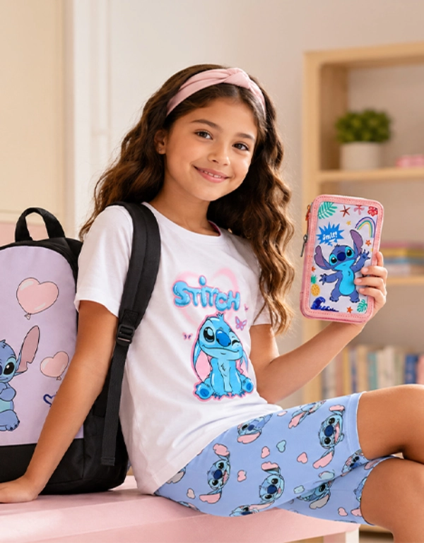 Stitch schooloutfit met rugzak en etui