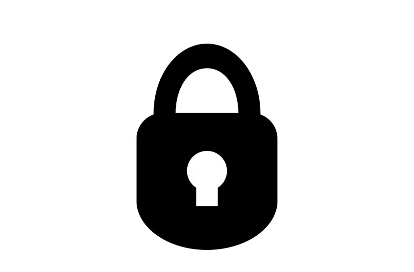 Pictogram van een hangslot voor wachtwoordbeveiliging