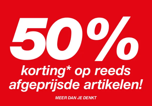 50% extra korting* op SALE