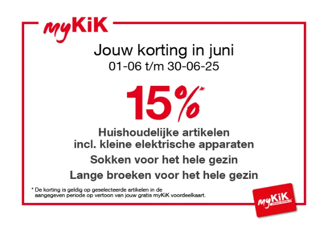 Bespaar nu nog meer met myKiK - elke week nieuwe speciale prijzen