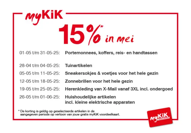 Bespaar nu nog meer met myKiK - elke week nieuwe speciale prijzen