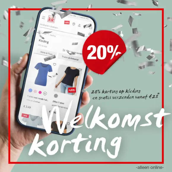 Welkom bij de nieuwe KiK onlineshop in Nederland!