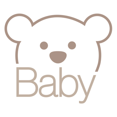 Berengezicht boven het woord 'baby'